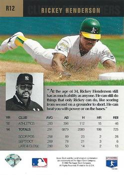 Rickey Henderson  baseball card collectible - Main Image 2