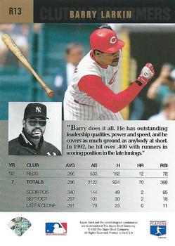 Barry Larkin  baseball card collectible - Main Image 2