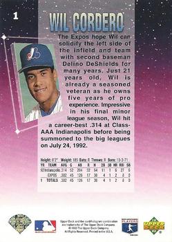 Wil Cordero  baseball card collectible - Main Image 2