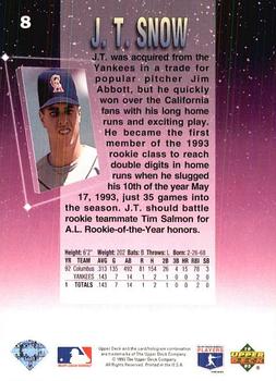 J.T. Snow  baseball card collectible - Main Image 2