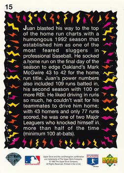 Juan Gonzalez  baseball card collectible - Main Image 2