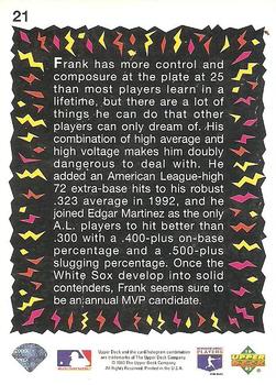 Frank Thomas  baseball card collectible - Main Image 2