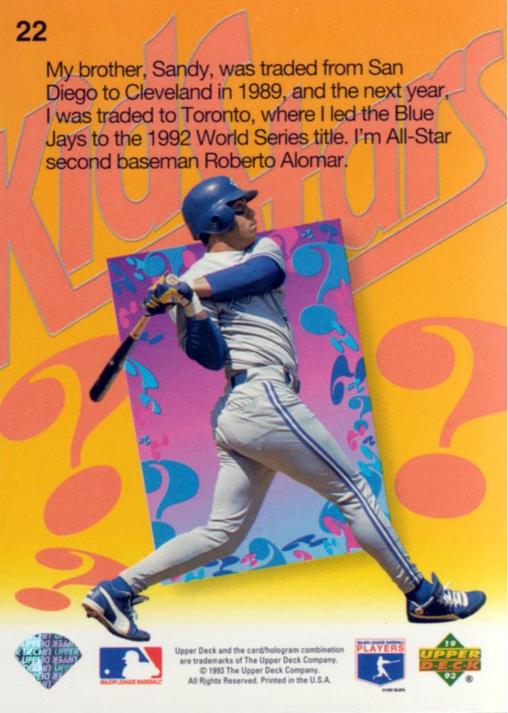 Roberto Alomar  baseball card collectible - Main Image 2