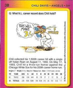 Chili Davis  baseball card collectible - Main Image 2