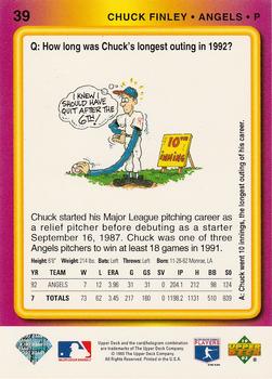 Chuck Finley  baseball card collectible - Main Image 2