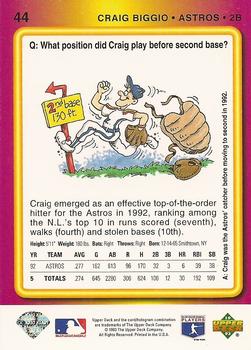 Craig Biggio  baseball card collectible - Main Image 2