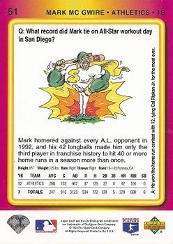Mark McGwire  baseball card collectible - Main Image 2