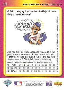 Joe Carter  baseball card collectible - Main Image 2