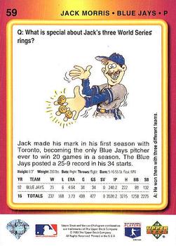 Jack Morris  baseball card collectible - Main Image 2
