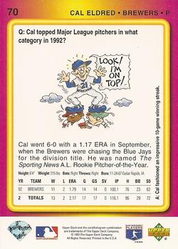 Cal Eldred  baseball card collectible - Main Image 2