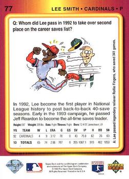 Lee Smith  baseball card collectible - Main Image 2