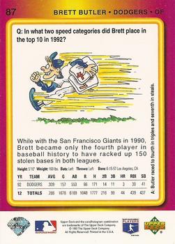 Brett Butler  baseball card collectible - Main Image 2