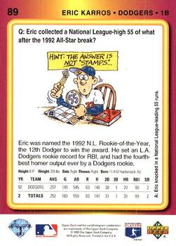 Eric Karros  baseball card collectible - Main Image 2