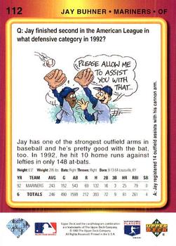 Jay Buhner  baseball card collectible - Main Image 2