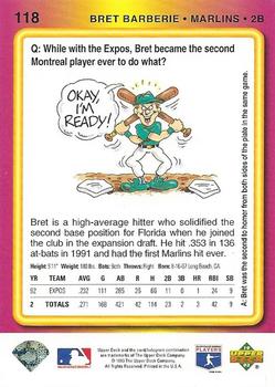 Bret Barberie  baseball card collectible - Main Image 2