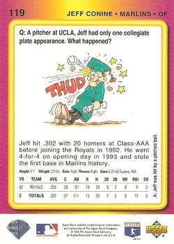 Jeff Conine  baseball card collectible - Main Image 2