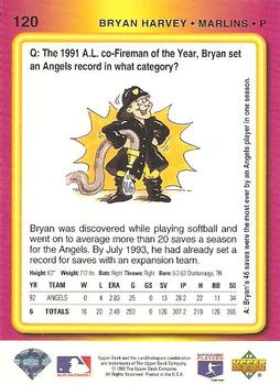 Bryan Harvey  baseball card collectible - Main Image 2
