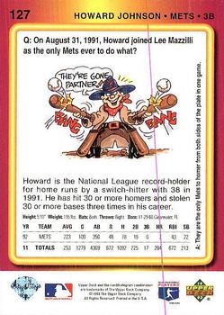 Howard Johnson  baseball card collectible - Main Image 2
