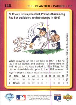 Phil Plantier  baseball card collectible - Main Image 2