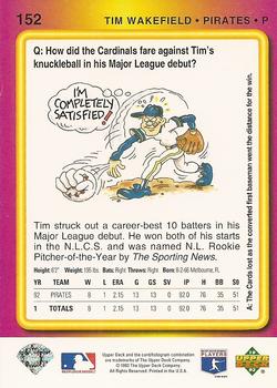 Tim Wakefield  baseball card collectible - Main Image 2