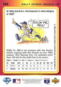 Wally Joyner  baseball card collectible - Main Image 2