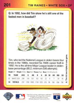 Tim Raines  baseball card collectible - Main Image 2