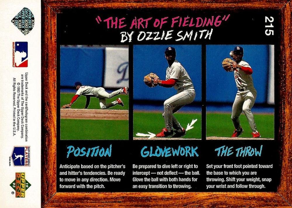 Ozzie Smith  baseball card collectible - Main Image 2