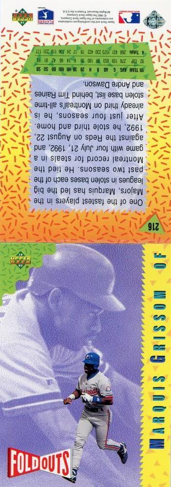 Marquis Grissom  baseball card collectible - Main Image 2