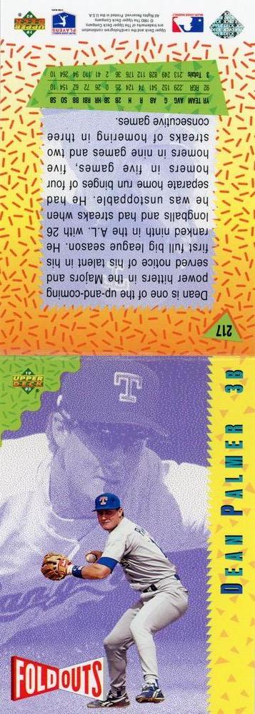 Dean Palmer  baseball card collectible - Main Image 2