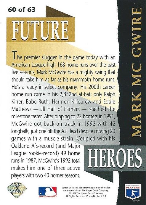 Mark McGwire  baseball card collectible - Main Image 2