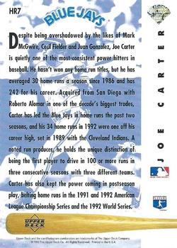 Joe Carter  baseball card collectible - Main Image 2