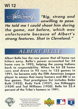 Albert Belle  baseball card collectible - Main Image 2