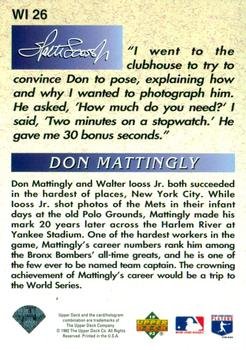 Don Mattingly  baseball card collectible - Main Image 2