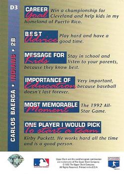 Carlos Baerga  baseball card collectible - Main Image 2