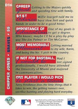 Chipper Jones  baseball card collectible - Main Image 2