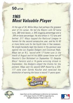 Willie Mays  baseball card collectible - Main Image 2