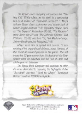 Willie Mays  baseball card collectible - Main Image 4