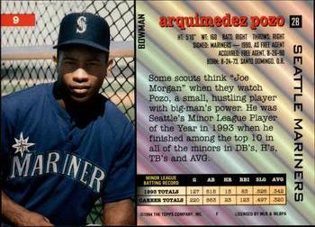 Arquimedez Pozo  baseball card collectible - Main Image 2