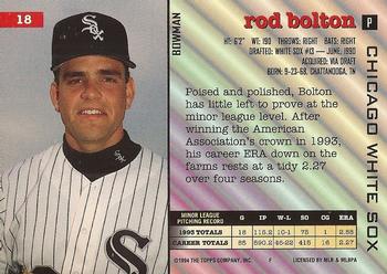 Rod Bolton  baseball card collectible - Main Image 2