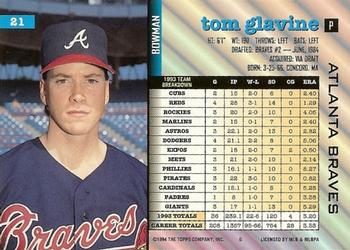 Tom Glavine  baseball card collectible - Main Image 2