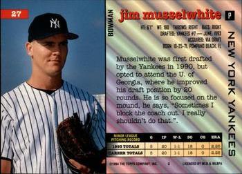 Jim Musselwhite  baseball card collectible - Main Image 2