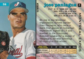 Jose Paniagua  baseball card collectible - Main Image 2