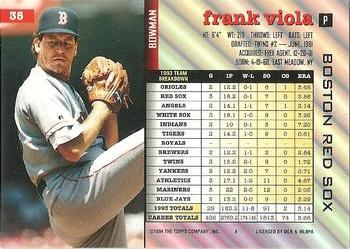 Frank Viola  baseball card collectible - Main Image 2