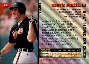 Mark Smith  baseball card collectible - Main Image 2