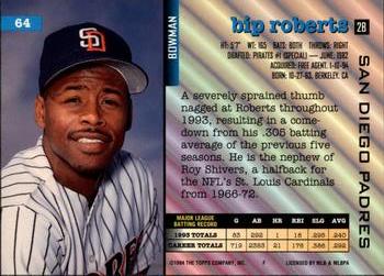 Bip Roberts  baseball card collectible - Main Image 2