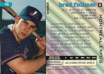 Brad Fullmer  baseball card collectible - Main Image 2