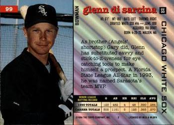 Glenn DiSarcina  baseball card collectible - Main Image 2