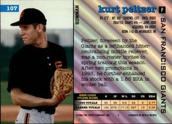 Kurt Peltzer  baseball card collectible - Main Image 2