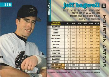 Jeff Bagwell  baseball card collectible - Main Image 2