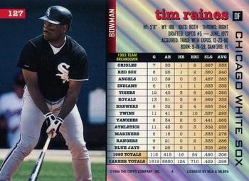 Tim Raines  baseball card collectible - Main Image 2
